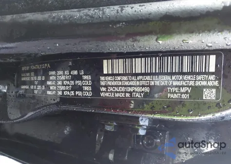 2022 Jeep Renegade Latitude 4X4 из США, поврежденный, VIN ZACNJDB10NPN90490